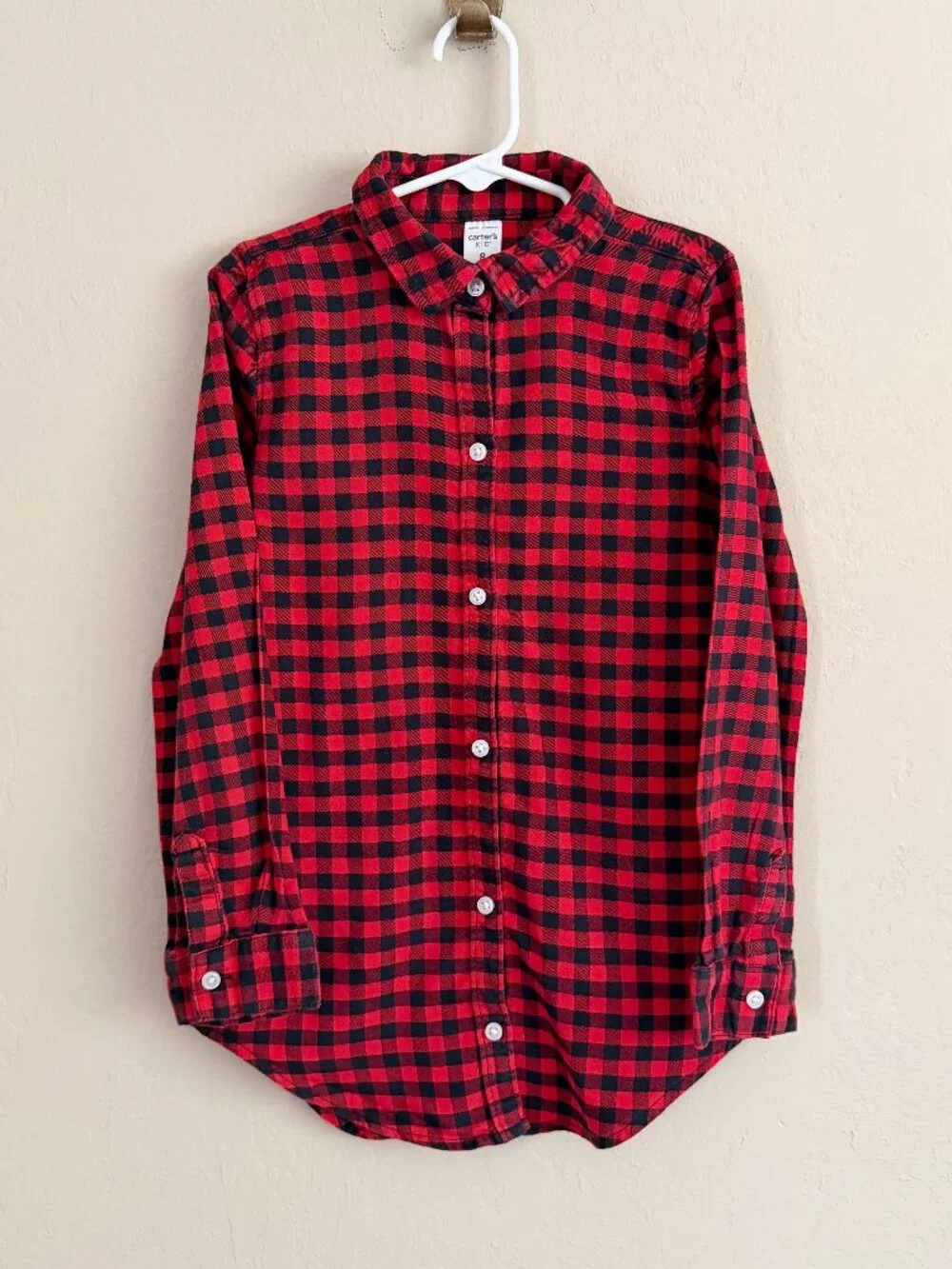 Carter’s Buffalo Plaid Button Down Shirt• 8 Years